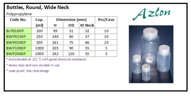 PLASTIC WARE Bottles, Round, Wide Neck HDPE bottles round wide neck pp
