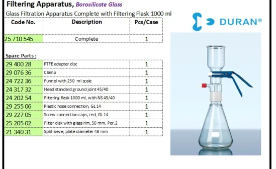 GLASSWARE Filtering Apparatus filtering apparatus