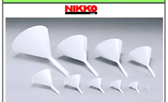 PLASTIC WARE Funnel, HDPE funnel hdpe nikko 1