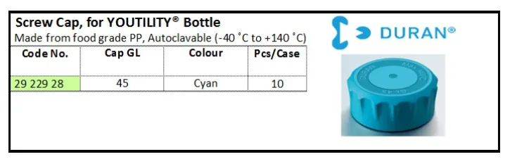GLASSWARE Screw Cap for Youtility Bottle screw cap for youtility bottle